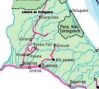 mapa tortuguero